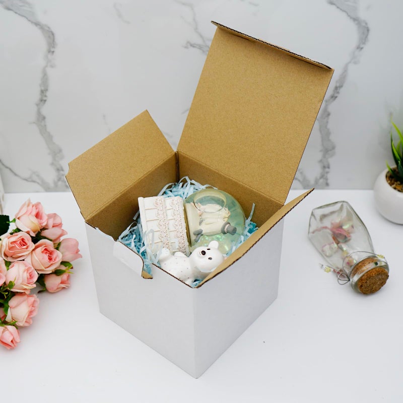 J.Ehonace Pack of 25 BM555 Shipping Box  5"" x 5"" x 5"" Inch Small Corrugated Cardboard Gift Box for Mailing  E-Commerce  Shipping  Storing  Gifts Wrapping  Ideal Mug 11oz to 15oz Boxes for Gift - Image 5